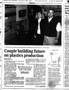 Camcar Plastics in the Muskegon Chronicle page 1